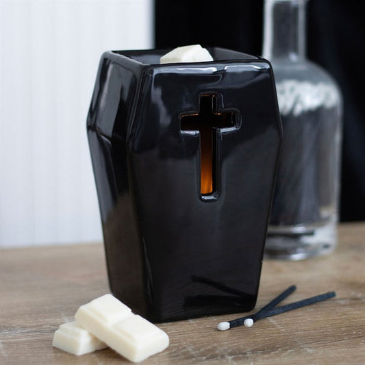 Coffin halloween tealight warmer